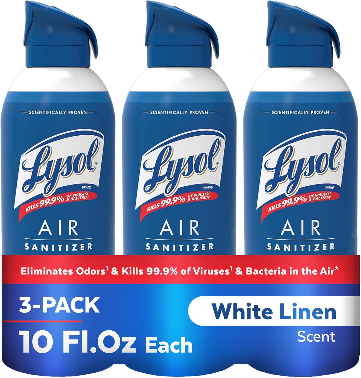Lysol Air Sanitizer Spray Pack - Fresh White Linen Scent