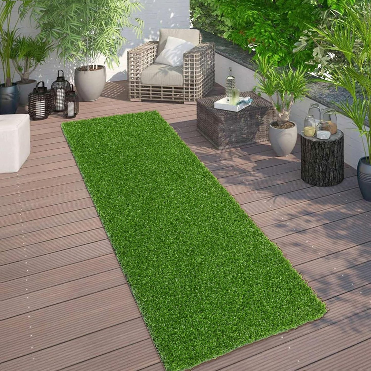 Bsmathom Artificial Grass Rug - Perfect for Indoor and Outdoor Use