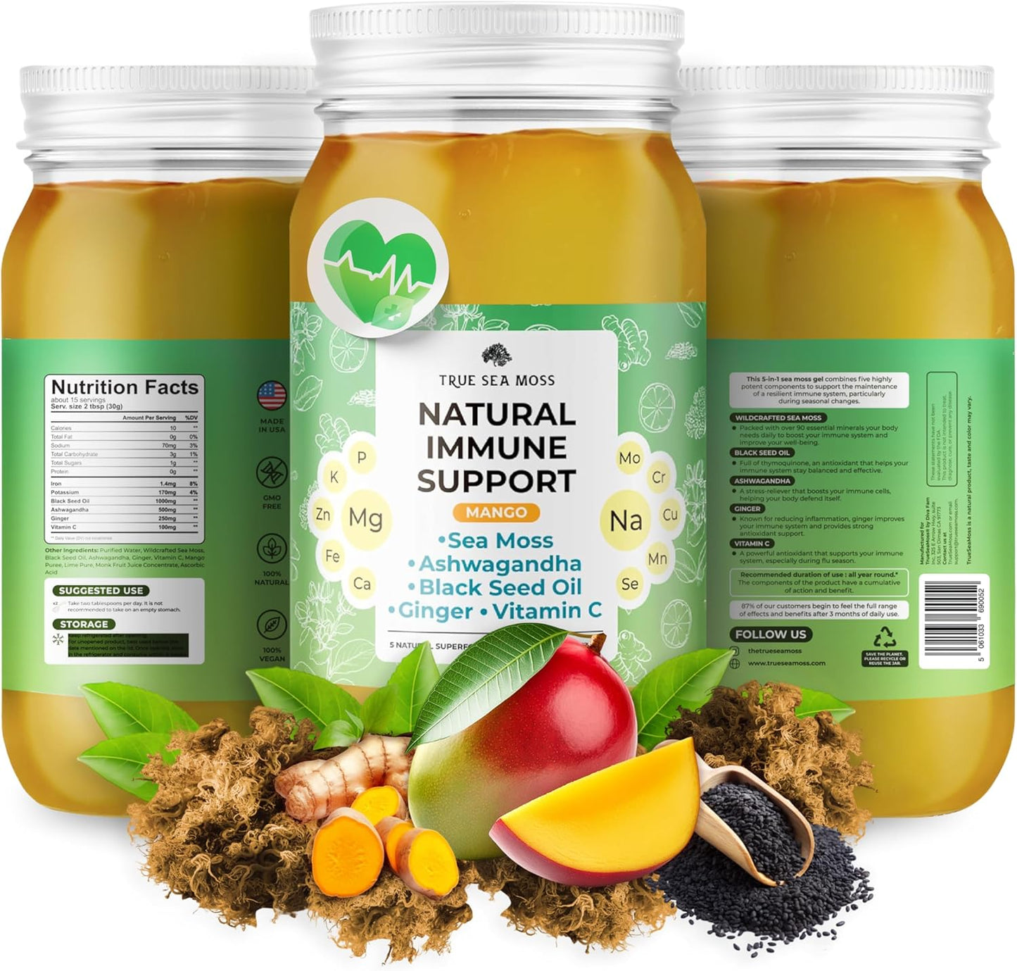 Pro-Line Gel Immune Support with Premium Sea Moss for Wellness