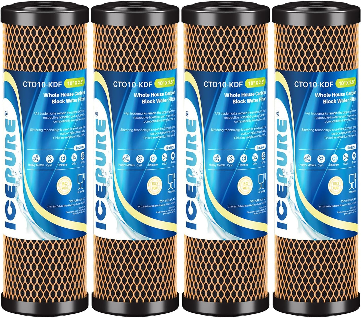 ICEPURE 2.5in x 10in Whole House Water Filter for Clean Water