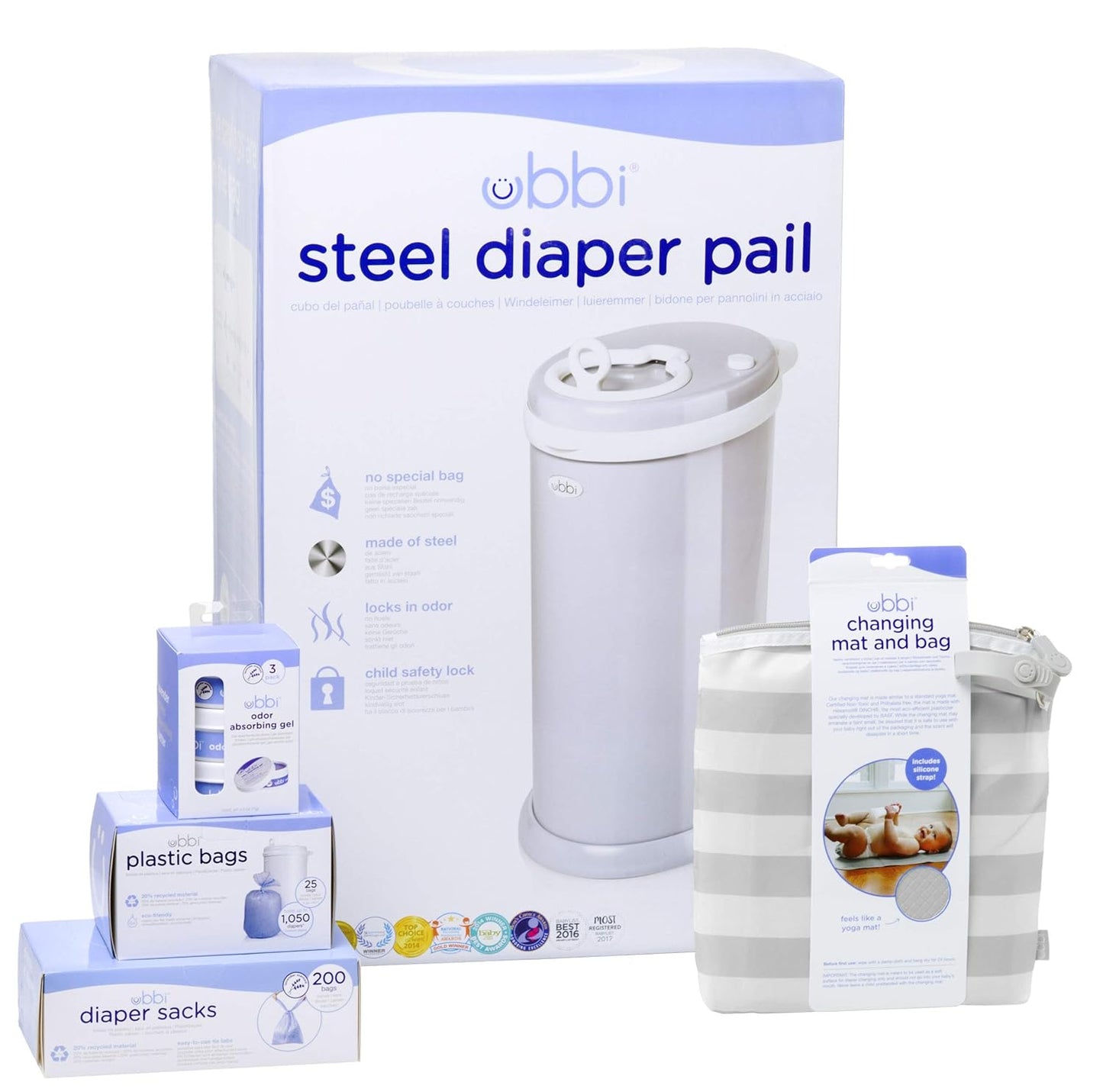 Ubbi Diaper Changing Value Gift Set for Effortless Diapering