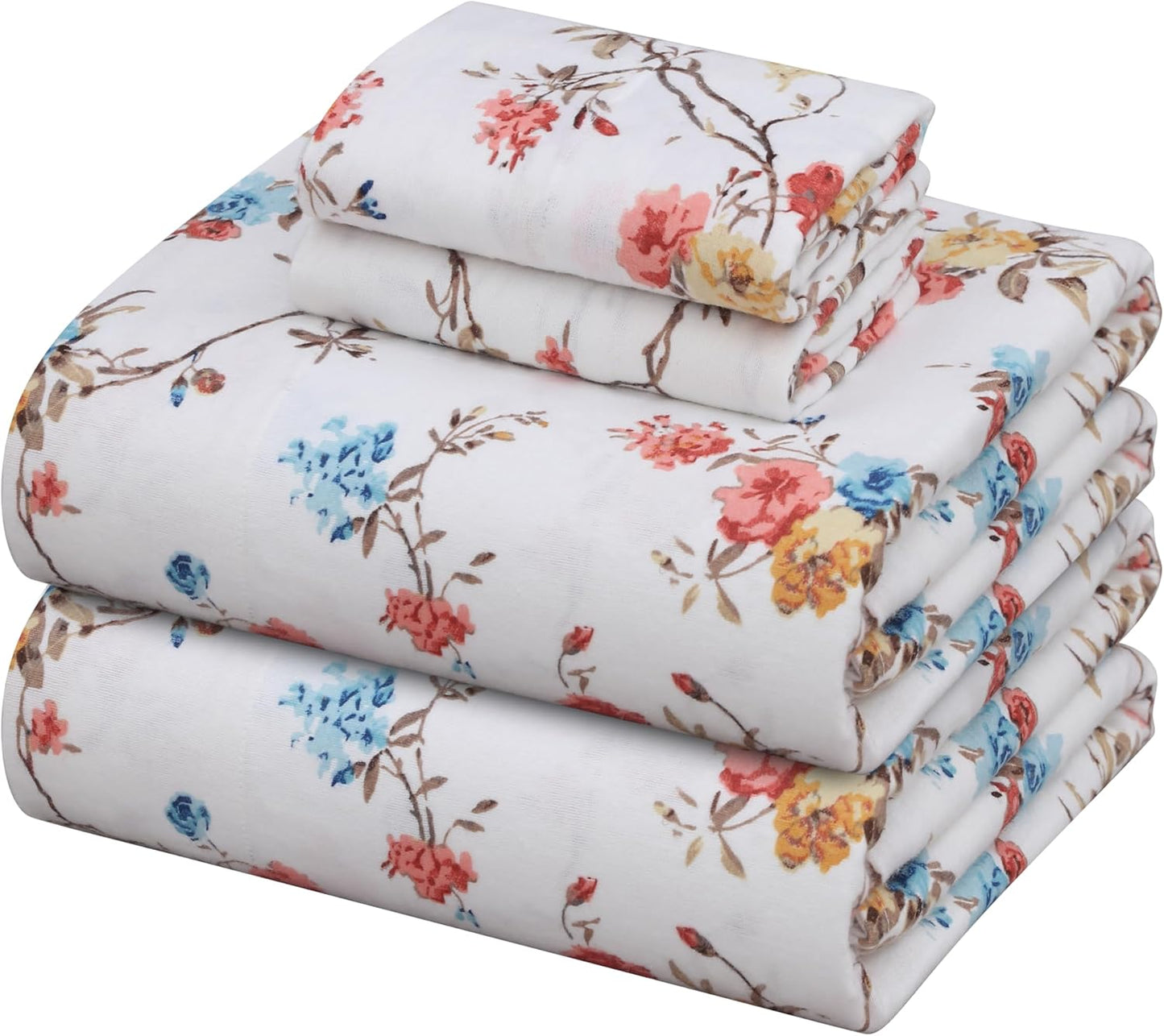 ZOYER Flannel Sheets Full Size Bed Set for Cozy Comfort
