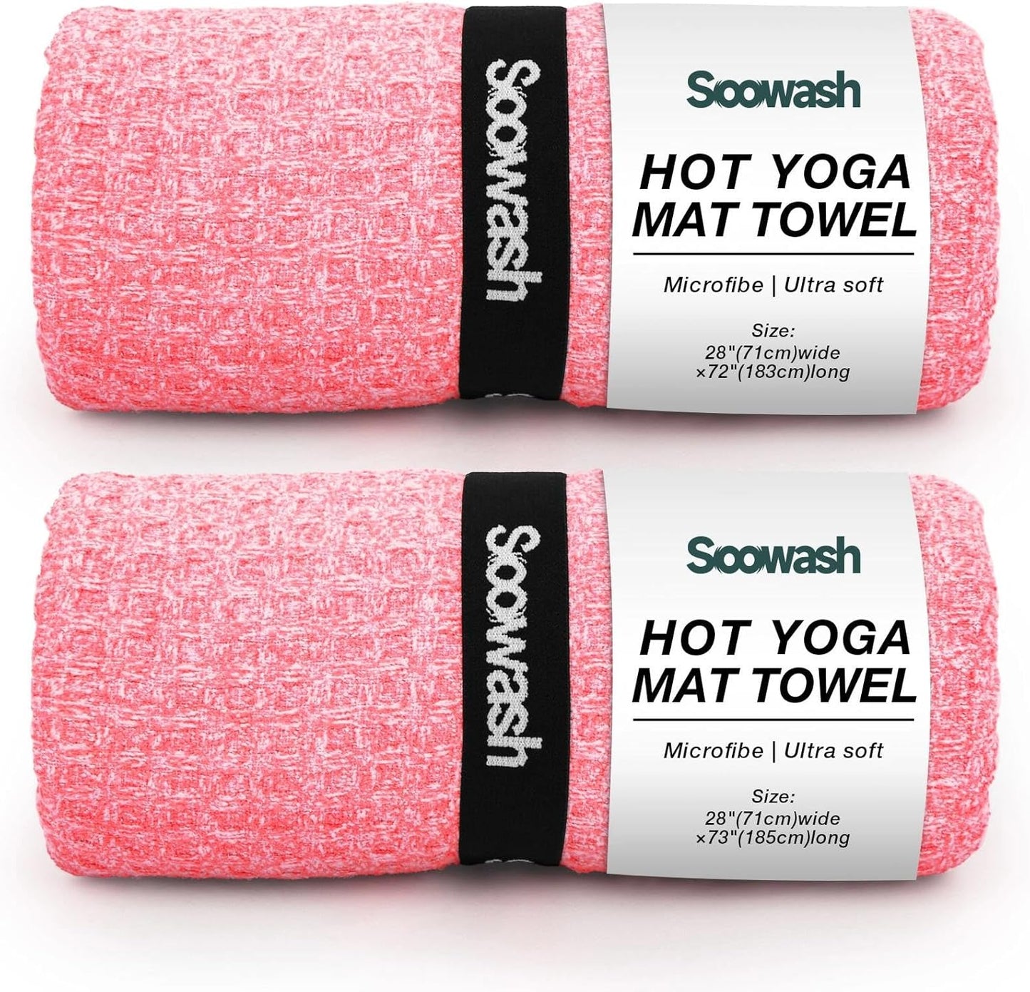 2 Pack Hot Yoga Towel for Non Slip Grip and Quick Drying