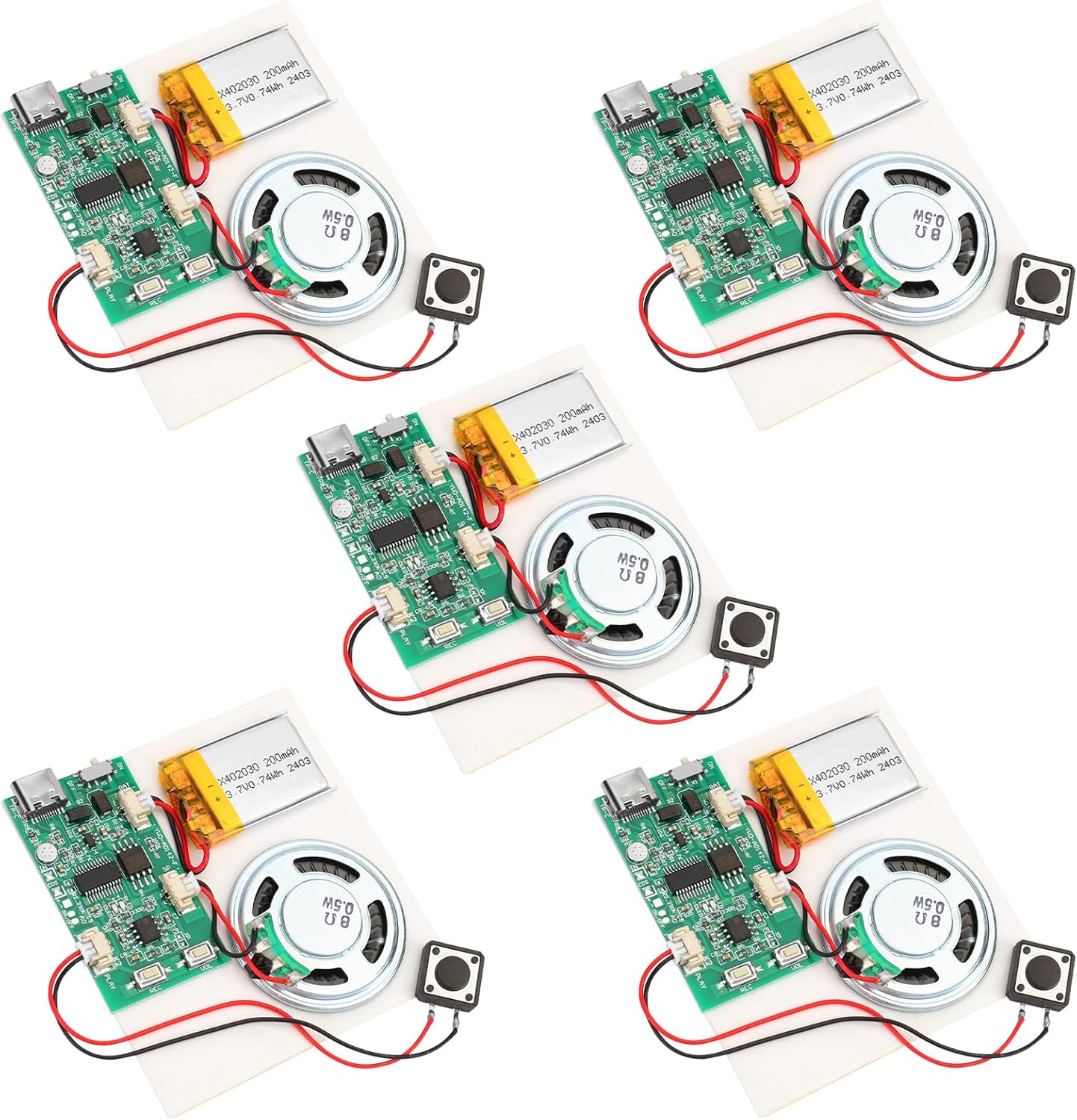 5PCS Programmable Sound Recorder Module for DIY Music Projects
