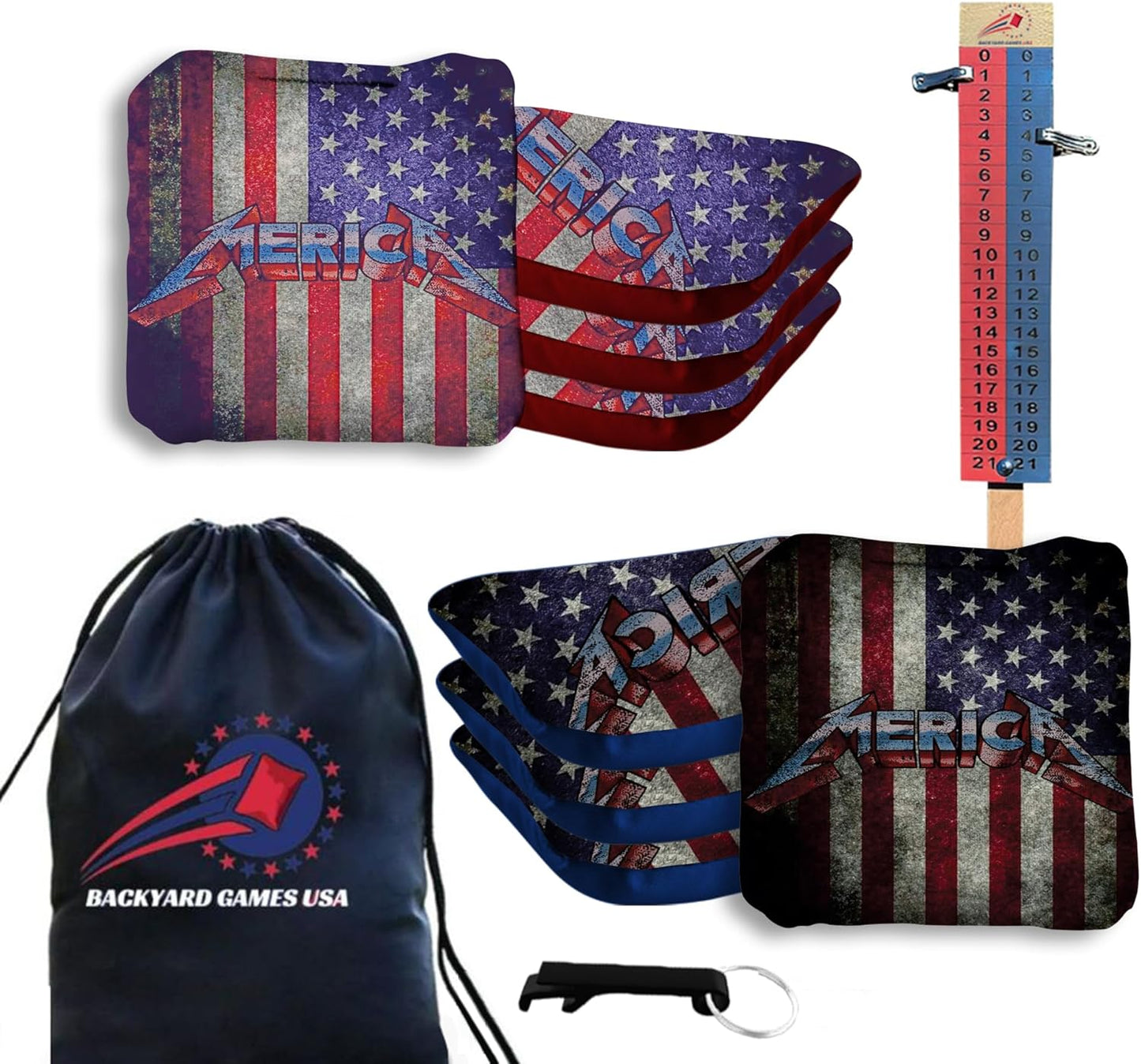 Pro Cornhole Bags Set of 8 for Tournament Play - USA Made