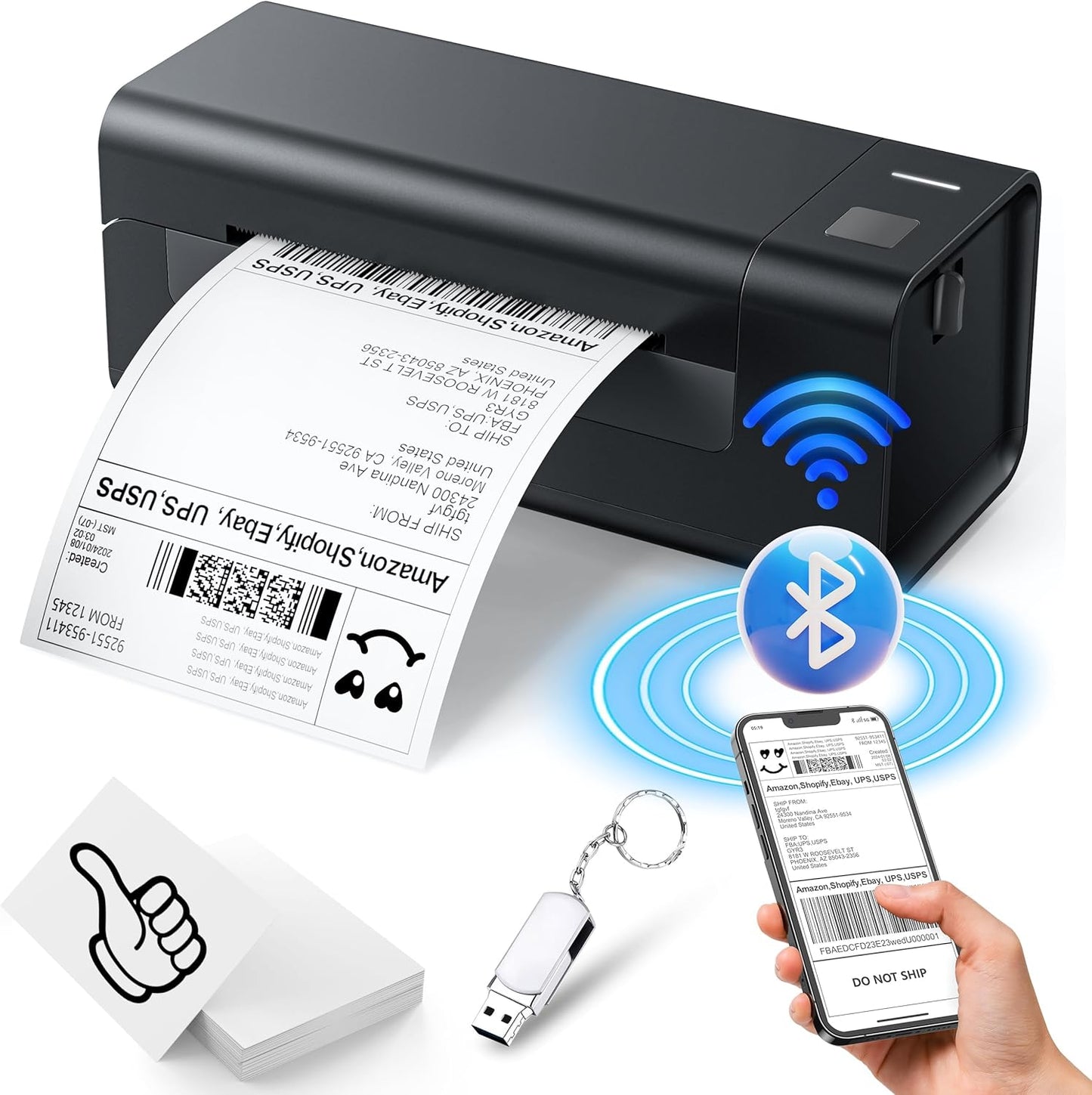 Fast Shipping Labels with ZRHI 4x6 Bluetooth Printer