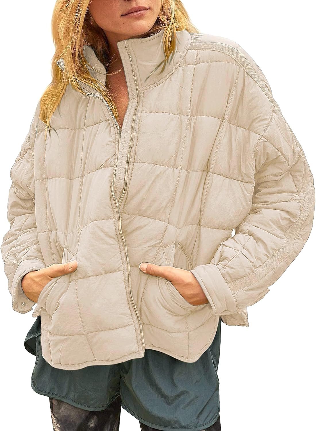 Lightweight Quilted Puffer Jackets for Women - Stylish Winter Coat