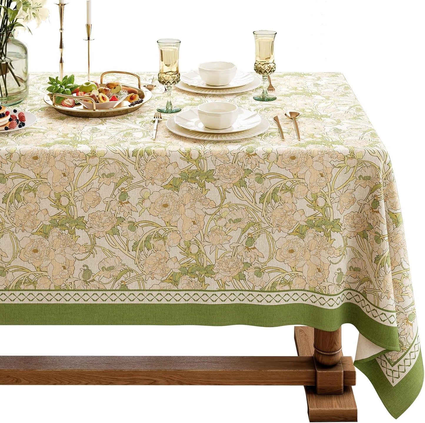 French Linen Tablecloth Rectangular for Elegant Dining Events
