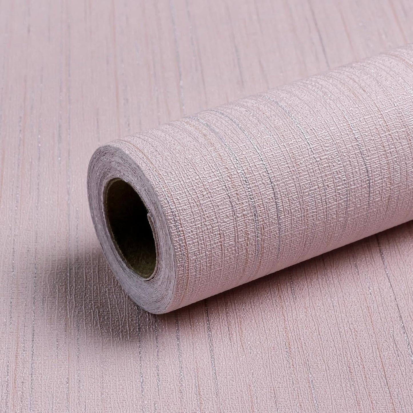 Pink Grasscloth Peel and Stick Wallpaper for Vintage Decor