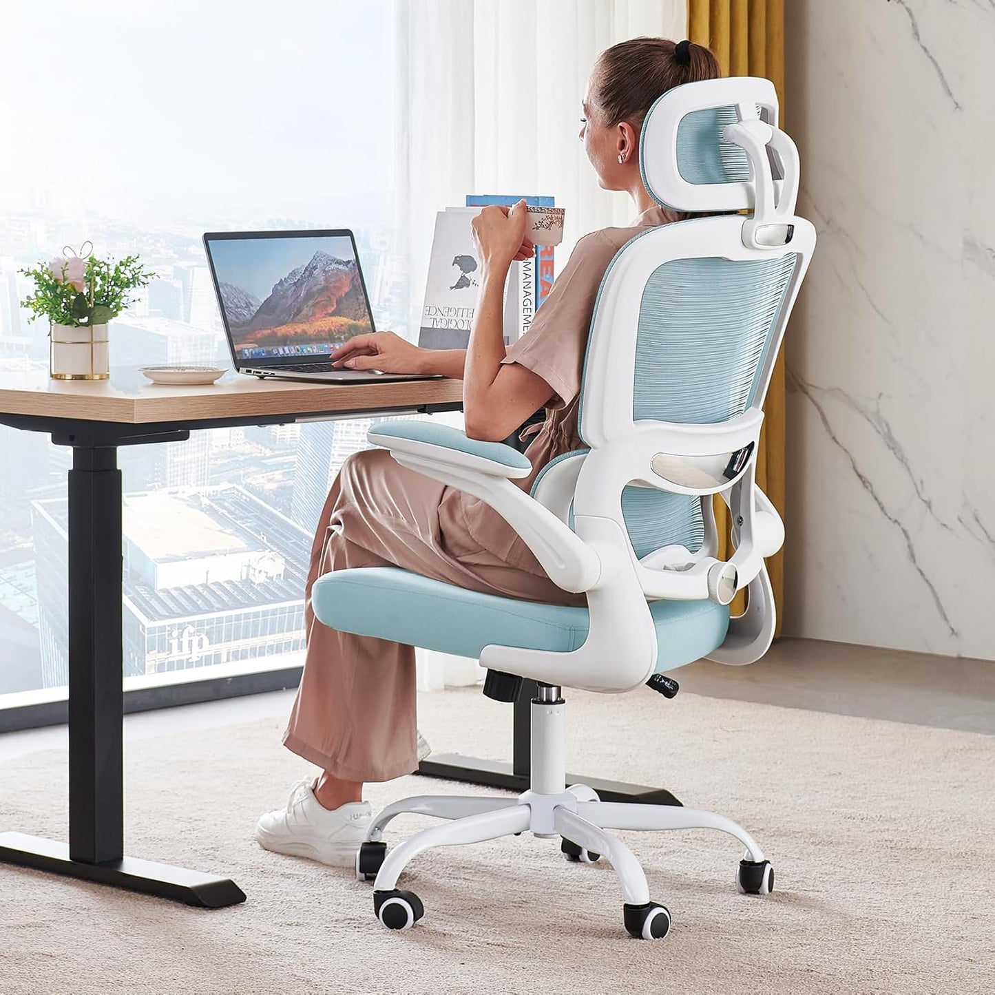 TRALT Office Chair Ergonomic Desk Chair for Comfort and Support
