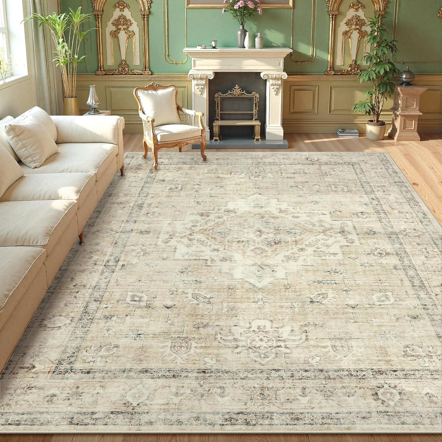LIVEBOX Washable Area Rug 10x14 for Living Room and Bedroom