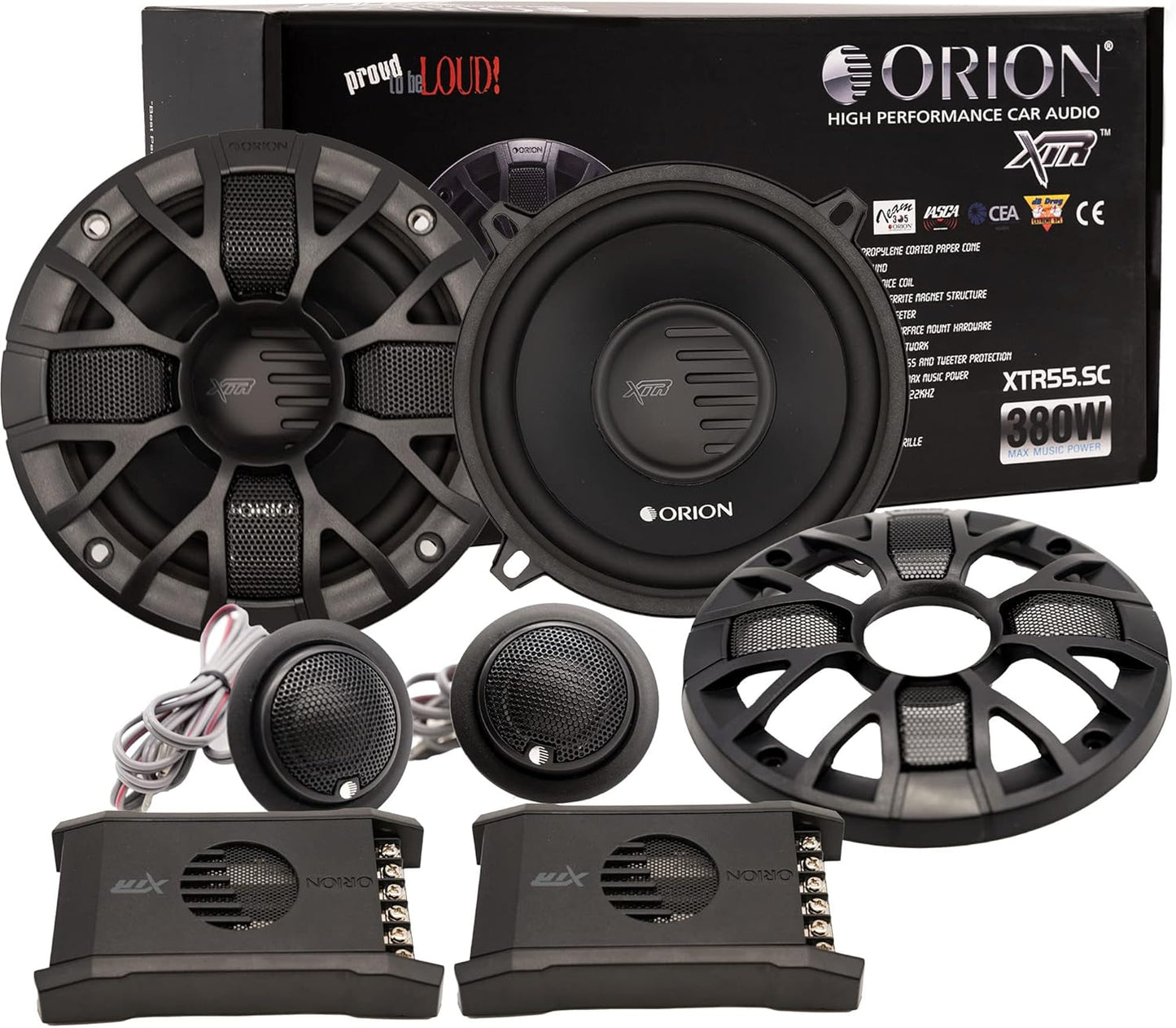 ORION XTR55.SC 2-Way Coaxial Car Audio Speakers for Enhanced Sound