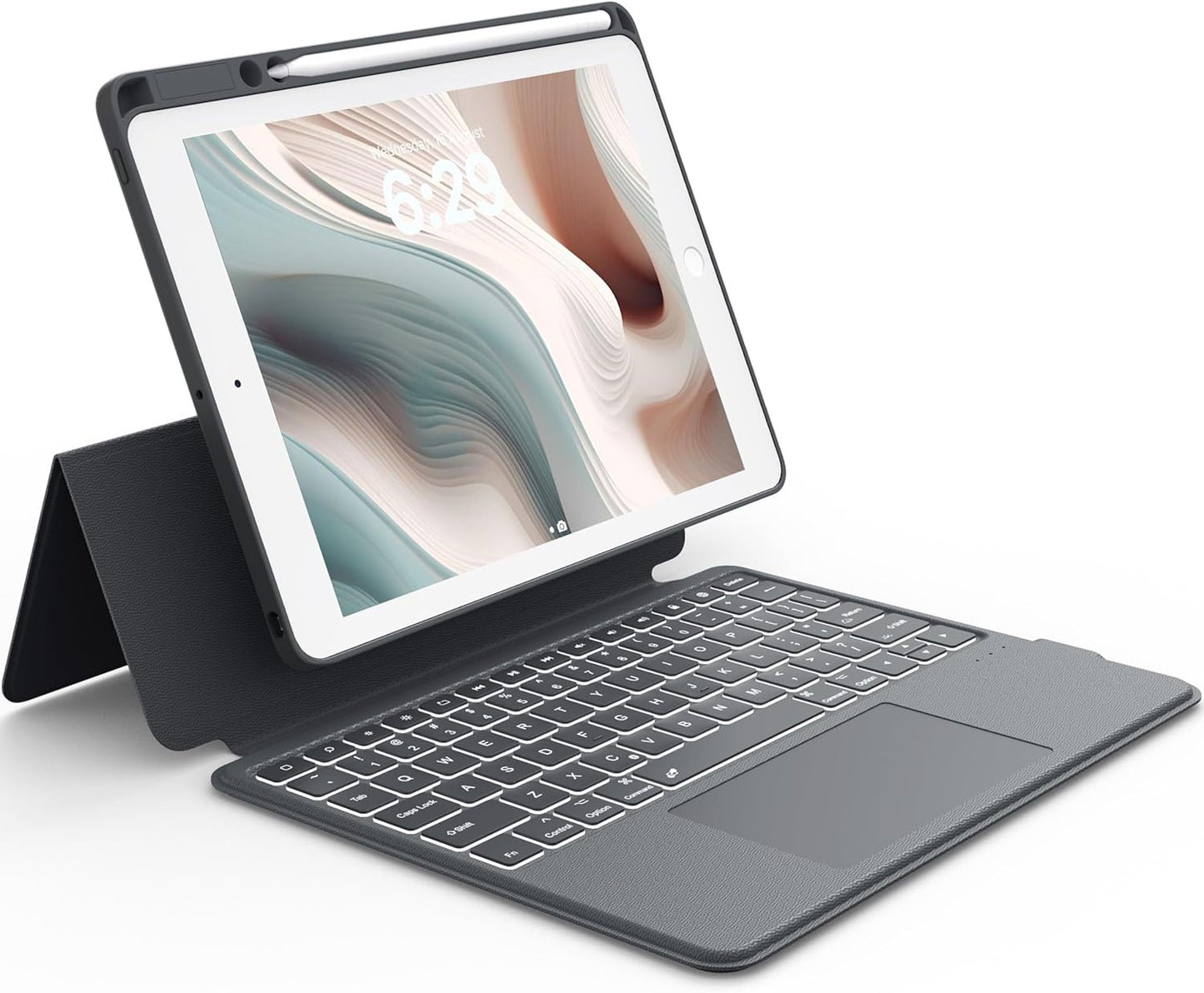CHESONA Rugged Keyboard Case for iPad 9th 8th 7th Generation
