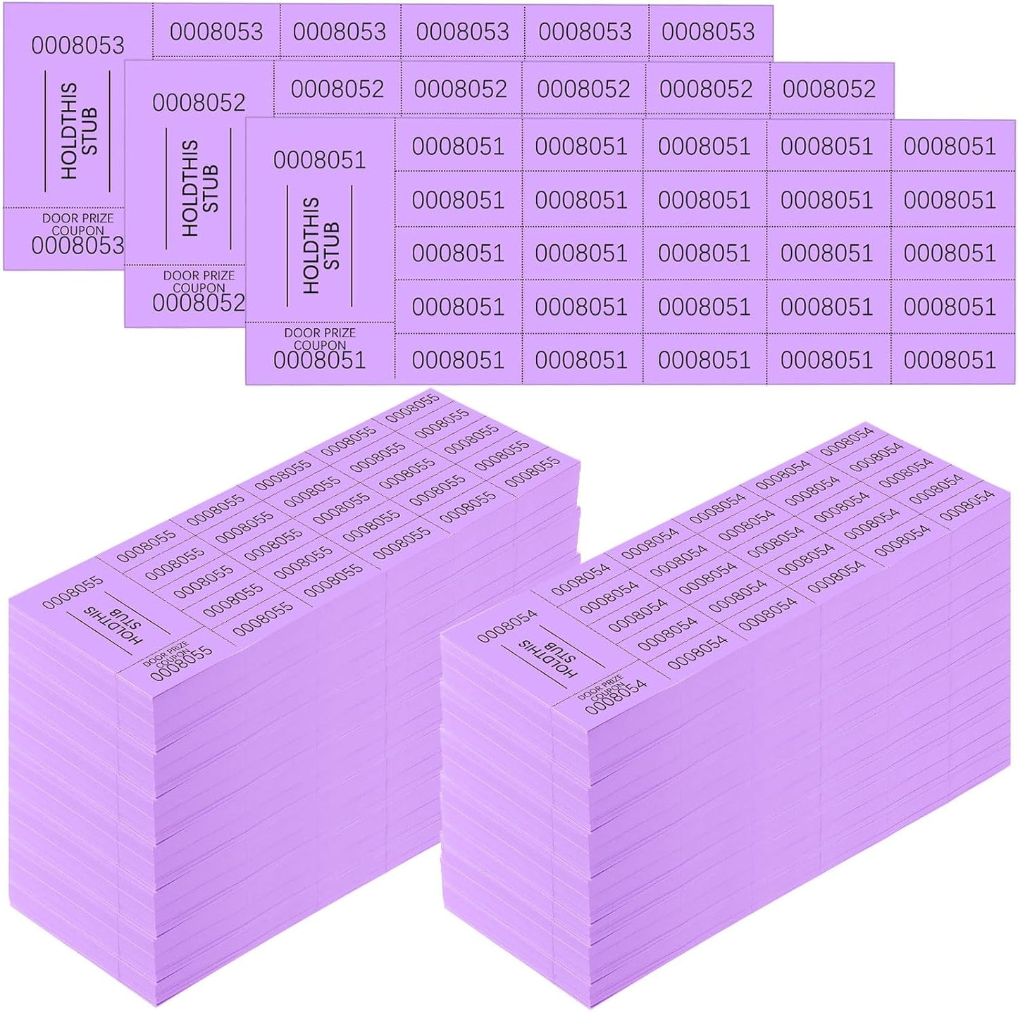 Kosiz 2000 Sheets Raffle Ticket for Fundraising Events and Auctions