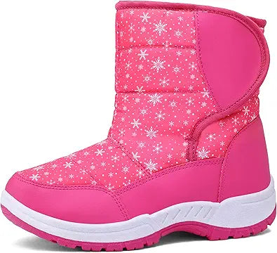 K KomForme Boys & Girls Snow Boots Warm Anti-Slip Winter Shoes