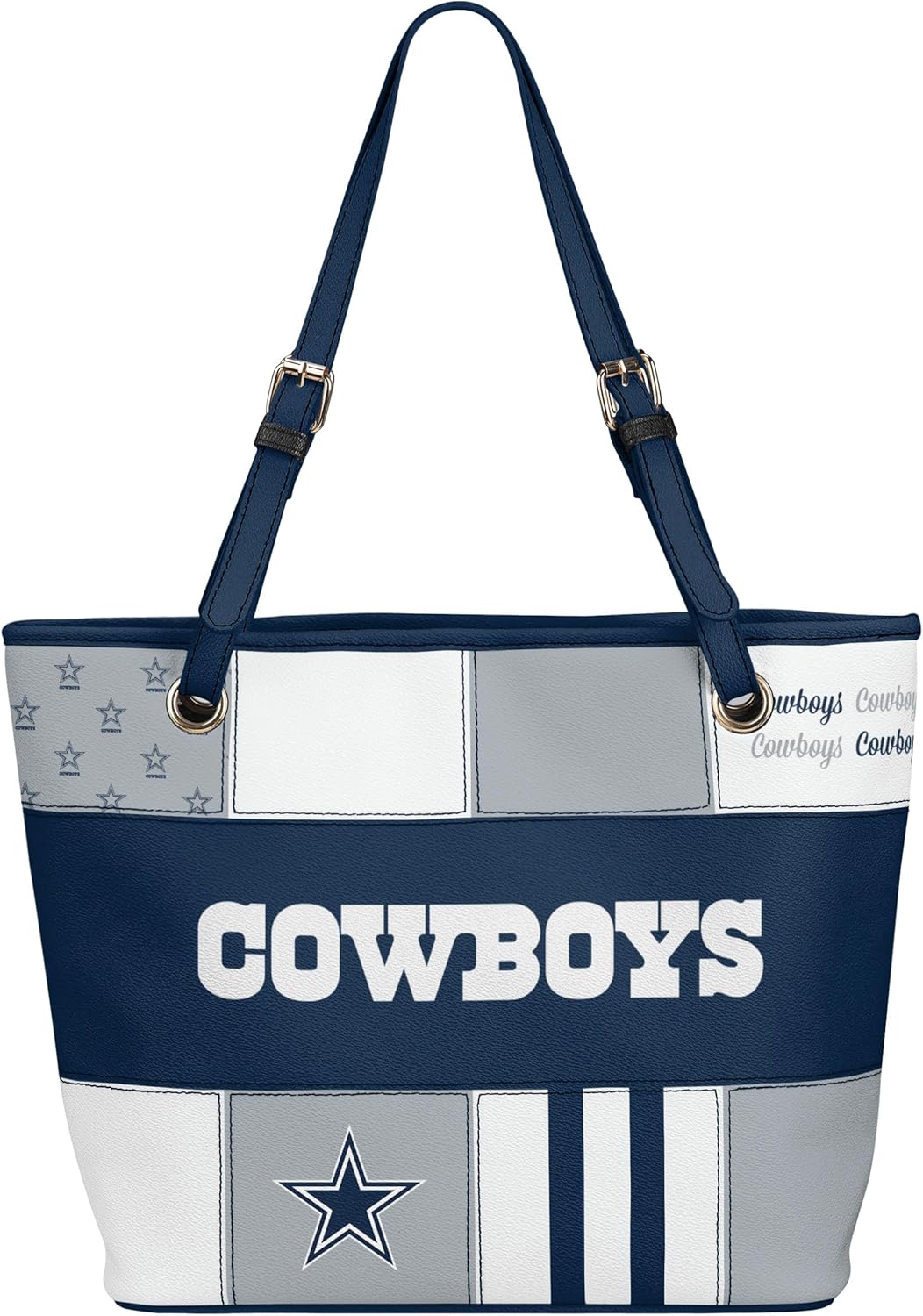 FOCO NFL Team Logo Printed Collage Tote Bag for Fans