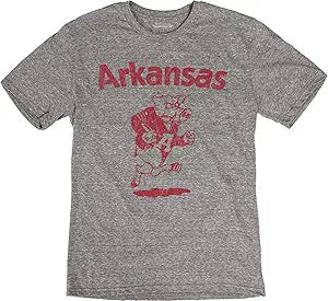 Vintage Tri-Blend Vault T Shirt for Arkansas Razorbacks Fans