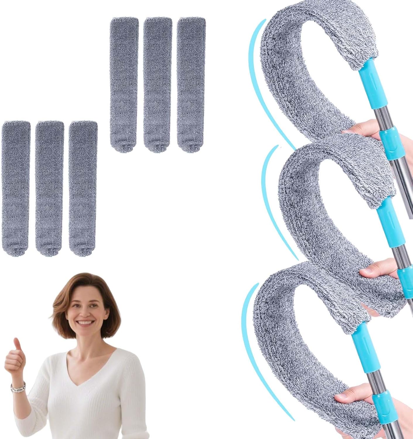 Saker Plus Mop for Effortless Dust Cleaning in Tight Spaces