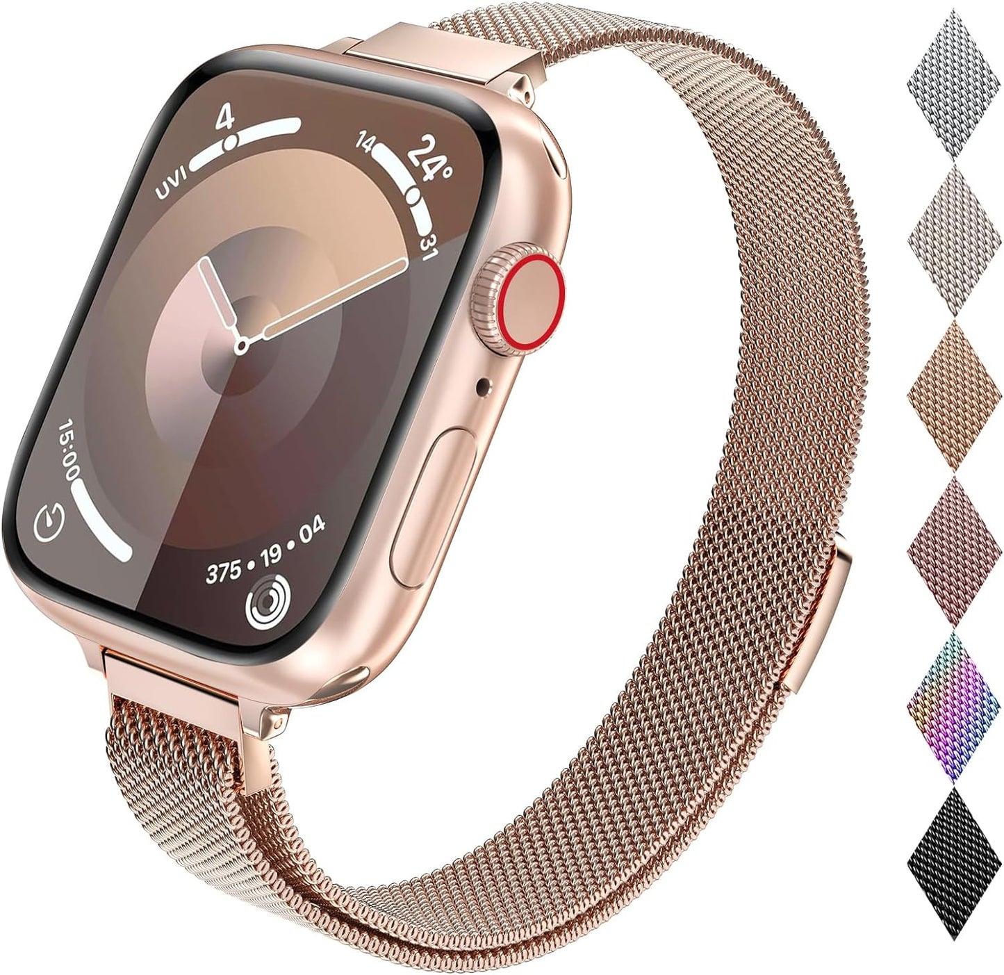 CTYBB Stainless Steel Milanese Band - Compatible with Apple Watch
