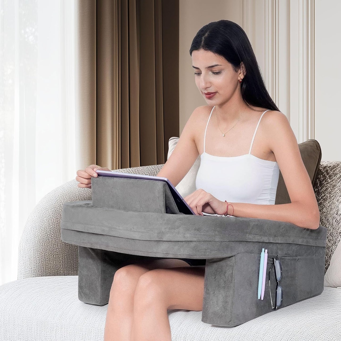 viyawise Memory Foam Reading Pillow - Ultimate Comfort!