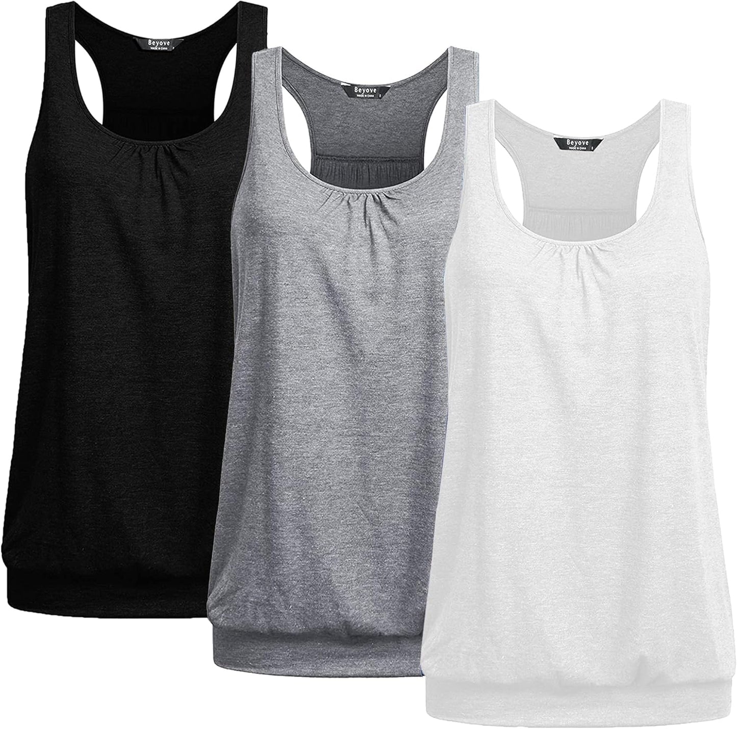 Beyove Racerback Tank Tops for Women - Perfect for Yoga and Fitness