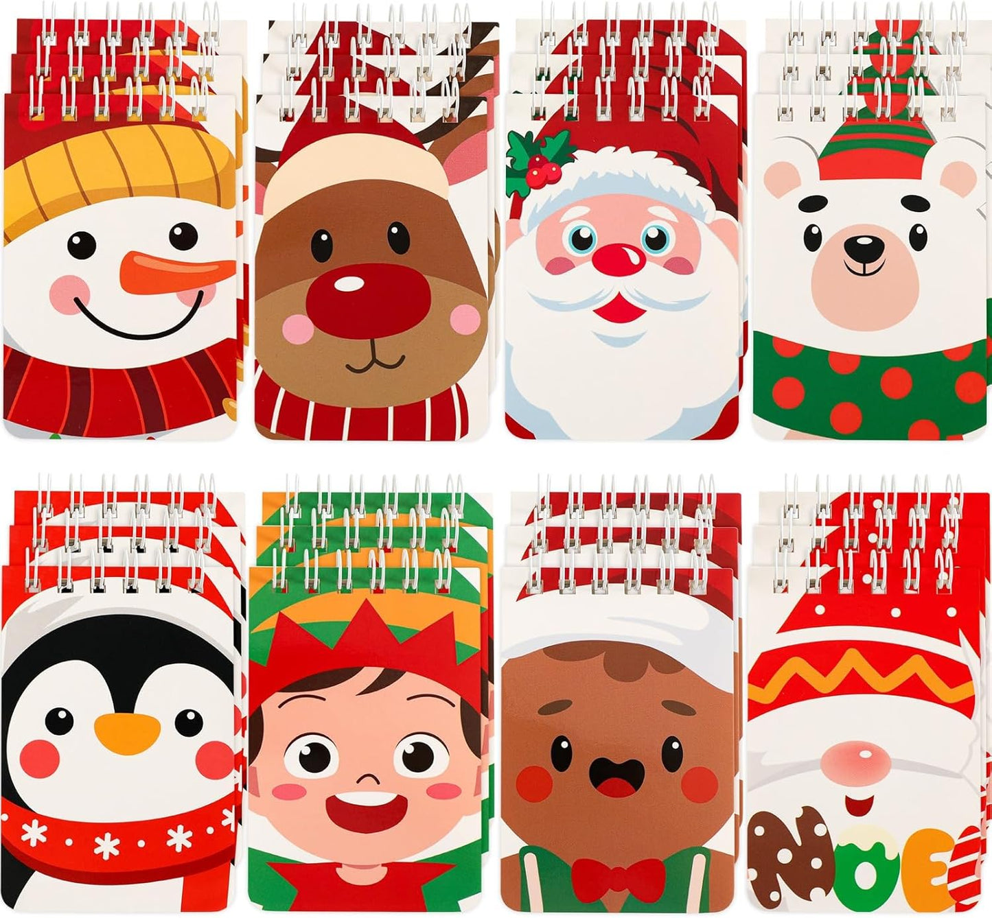 Christmas Mini Notebooks for Kids - AUGSUN 24Pack