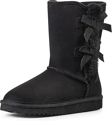 KRABOR Womens Suede Snow Boots for Cozy Winter Comfort