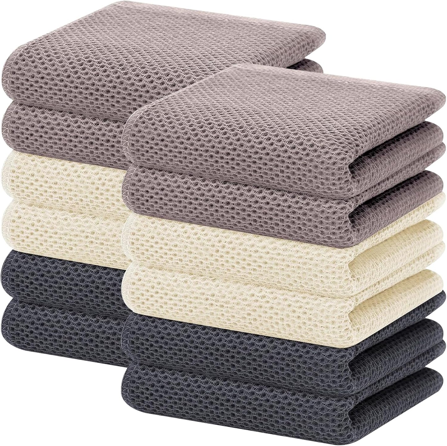 100% Cotton Waffle Weave Kitchen Dish Towels for Every Home