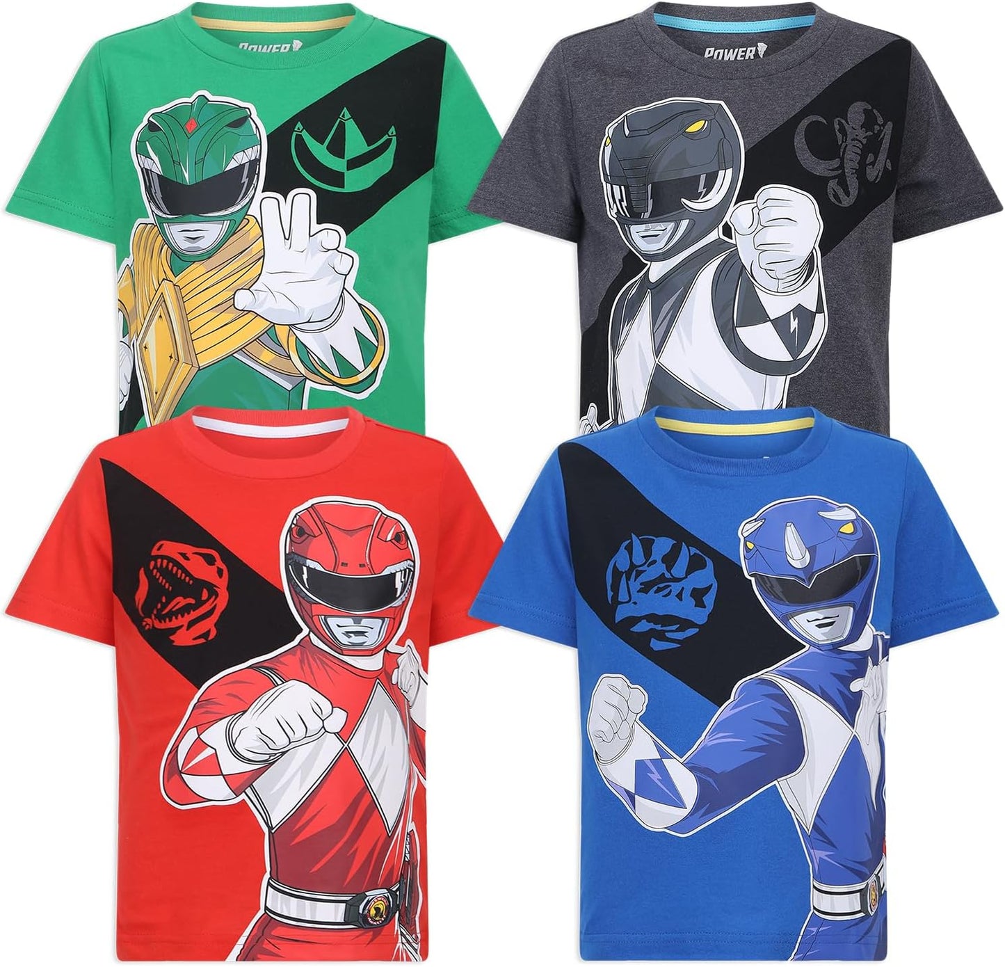 Power Rangers Hasbro Kids 4-Pack Tee Set
