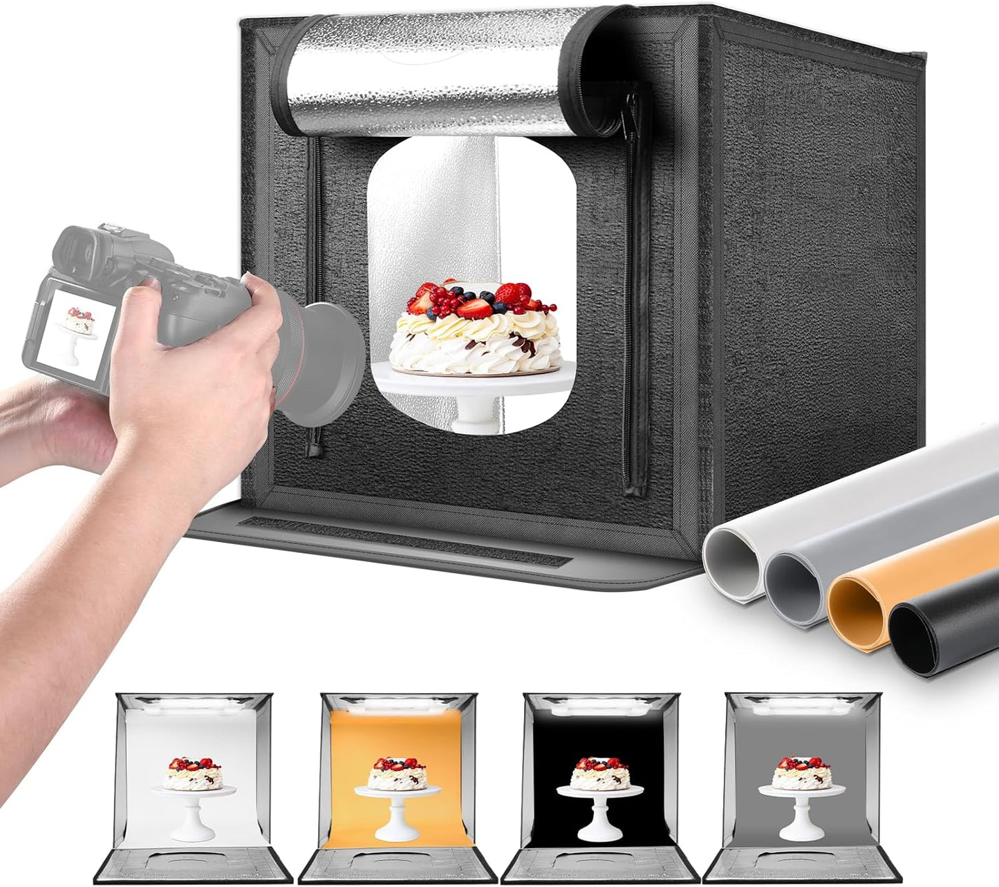 NEEWER 50W Upgraded Photo Studio Light Box for Perfect Shots