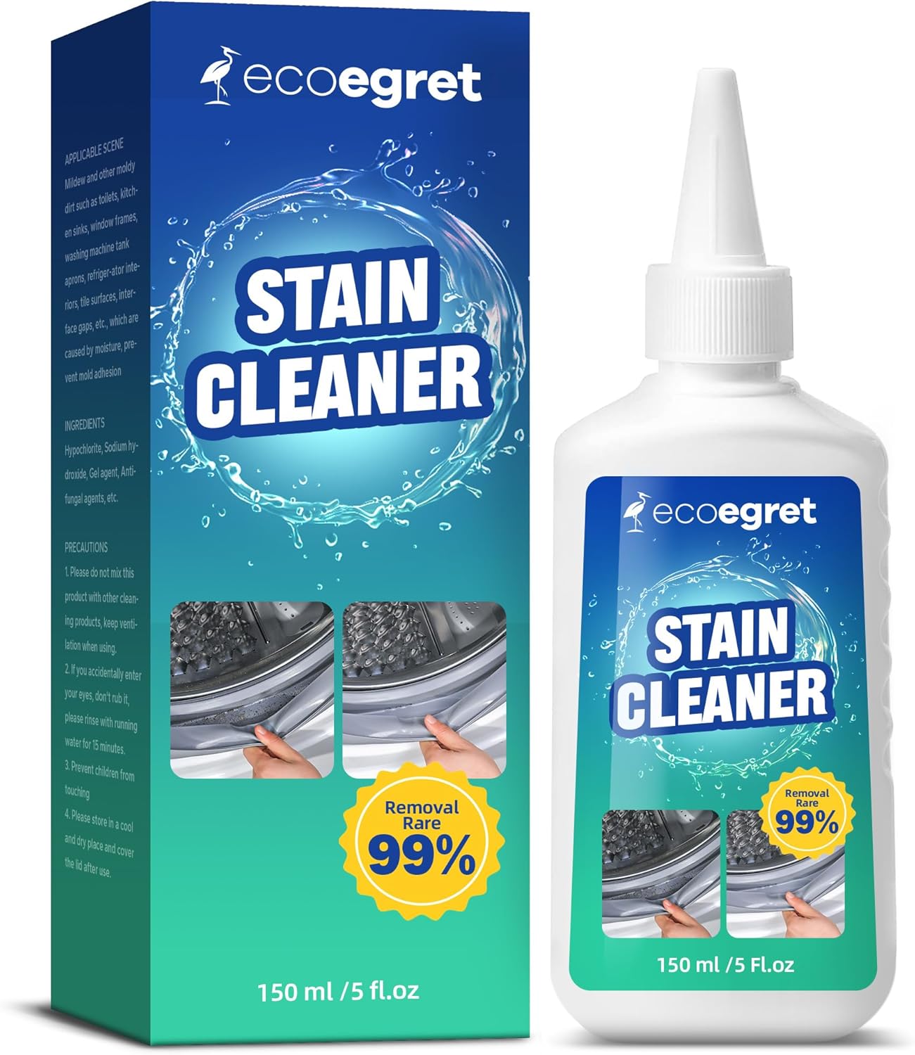 EcoEgret Stain Remover Gel - 5 oz Multi Cleaner
