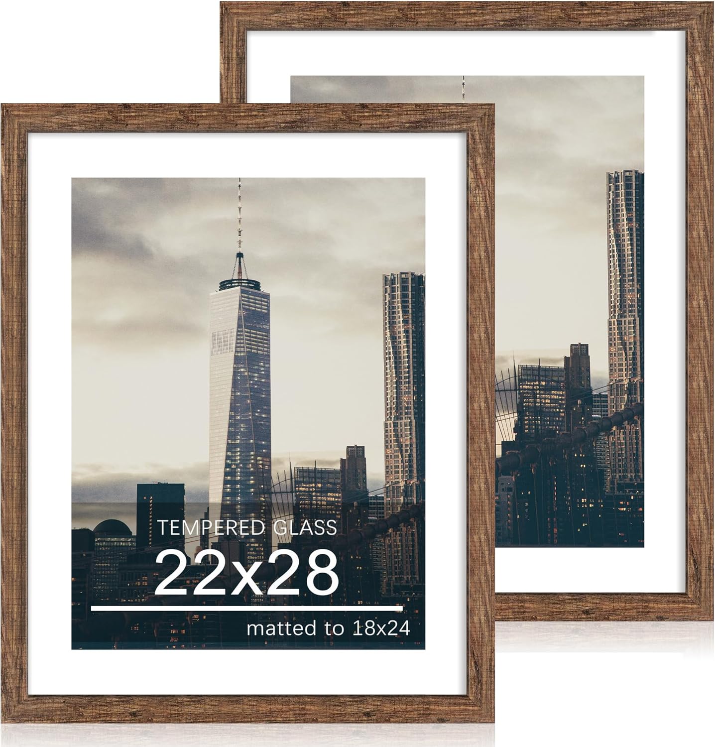 22x28 Picture Frame Set of 2 for Rustic Wall Decor