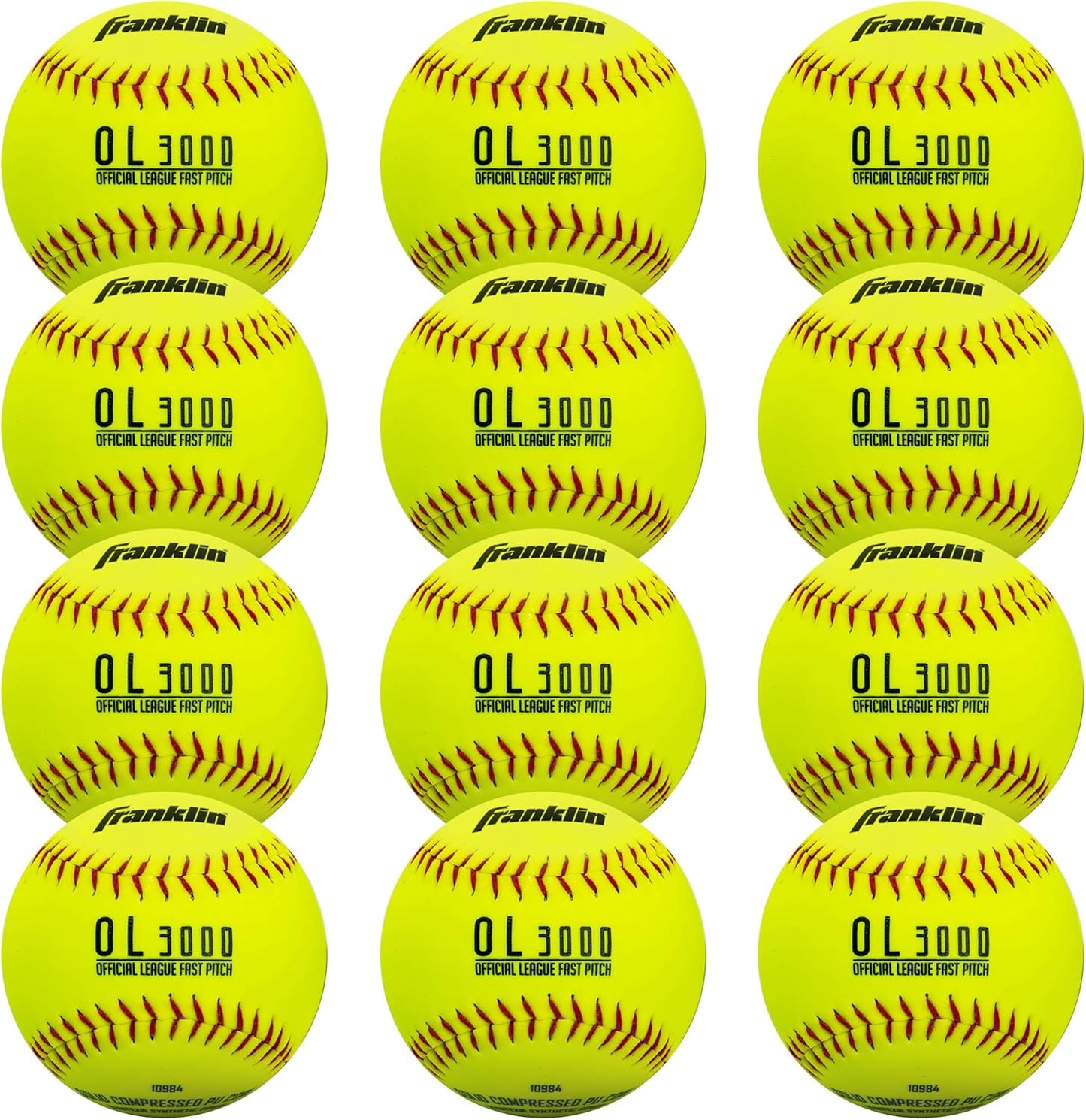 Franklin Sports Official Game Softballs for Fastpitch Players