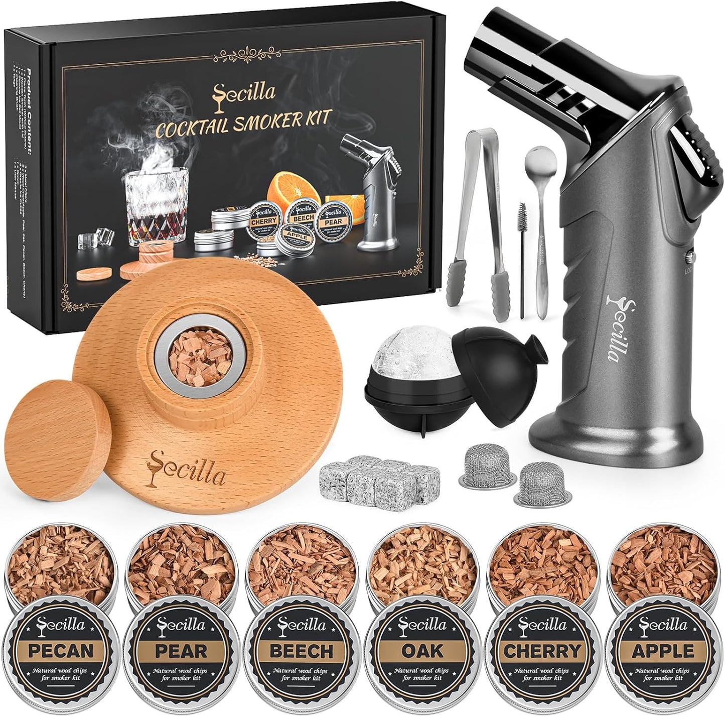 Wood Chip Cocktail Smoker Kit - Flavorful Infusions!