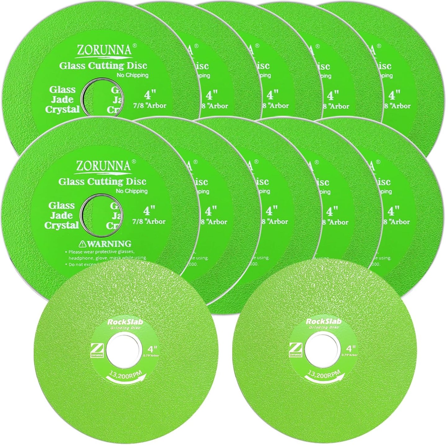 Zorunna Glass Cutting Disc Set - Precision Cutting & Grinding Combo!