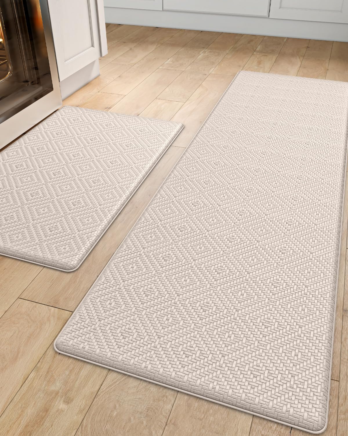 Cushioned Anti Fatigue Kitchen Mats Set for Comfort and Style