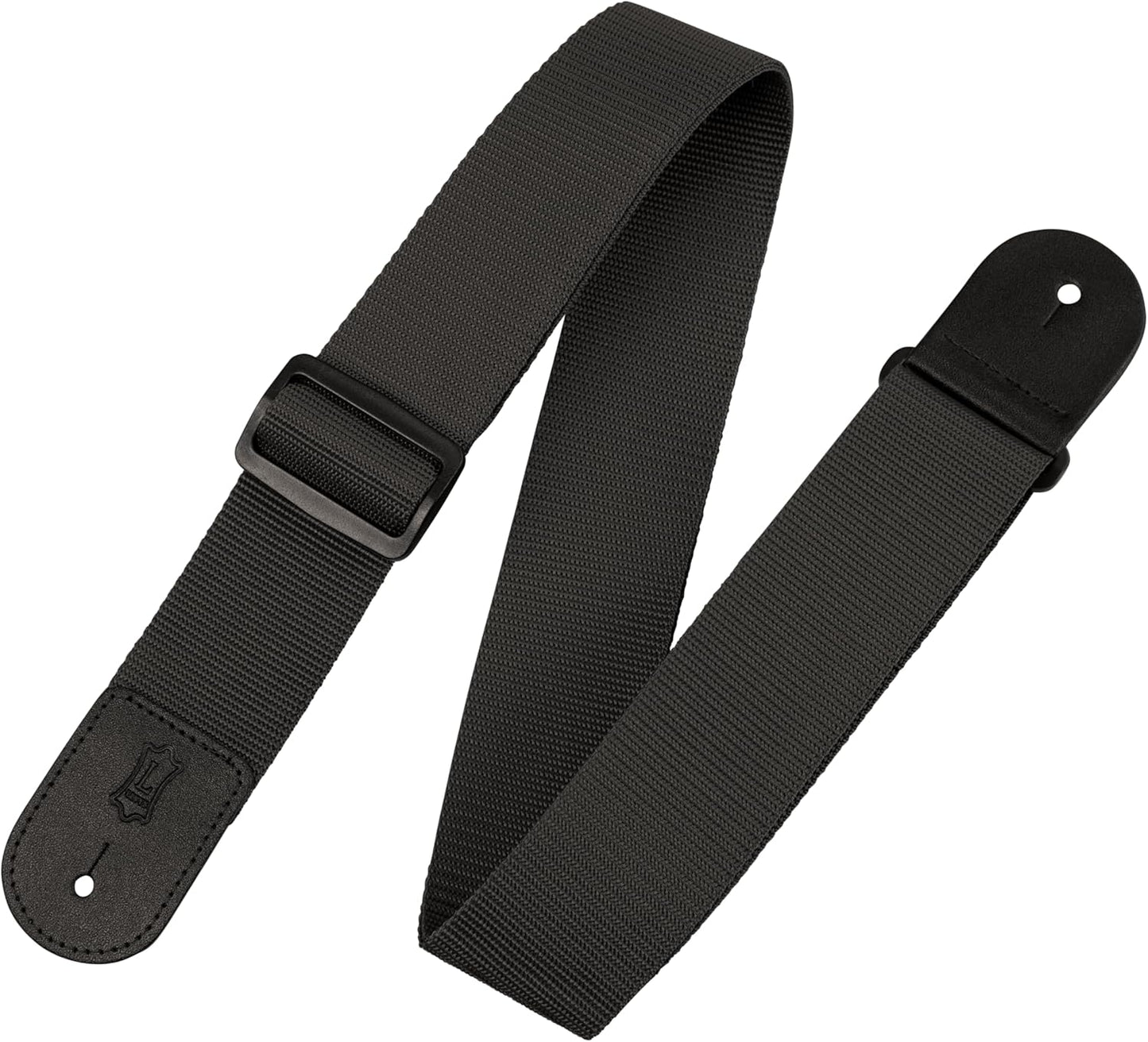 Levy's Poly Guitar Strap: Leather Ends, Adjusts Easily