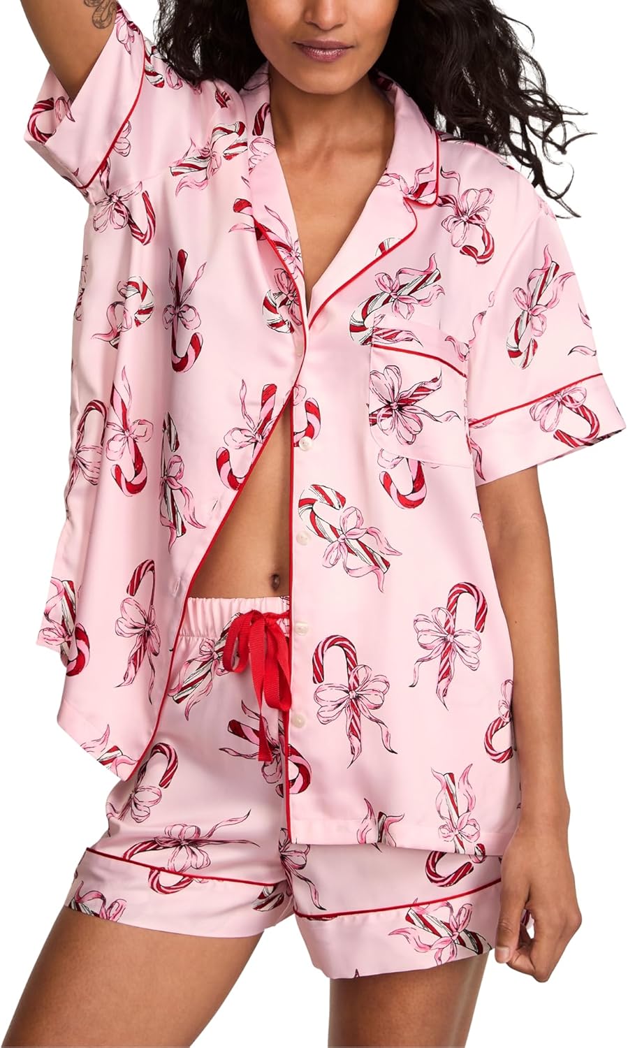 Victoria's Secret Satin Pajama Set for Women - Luxurious Sleepwear