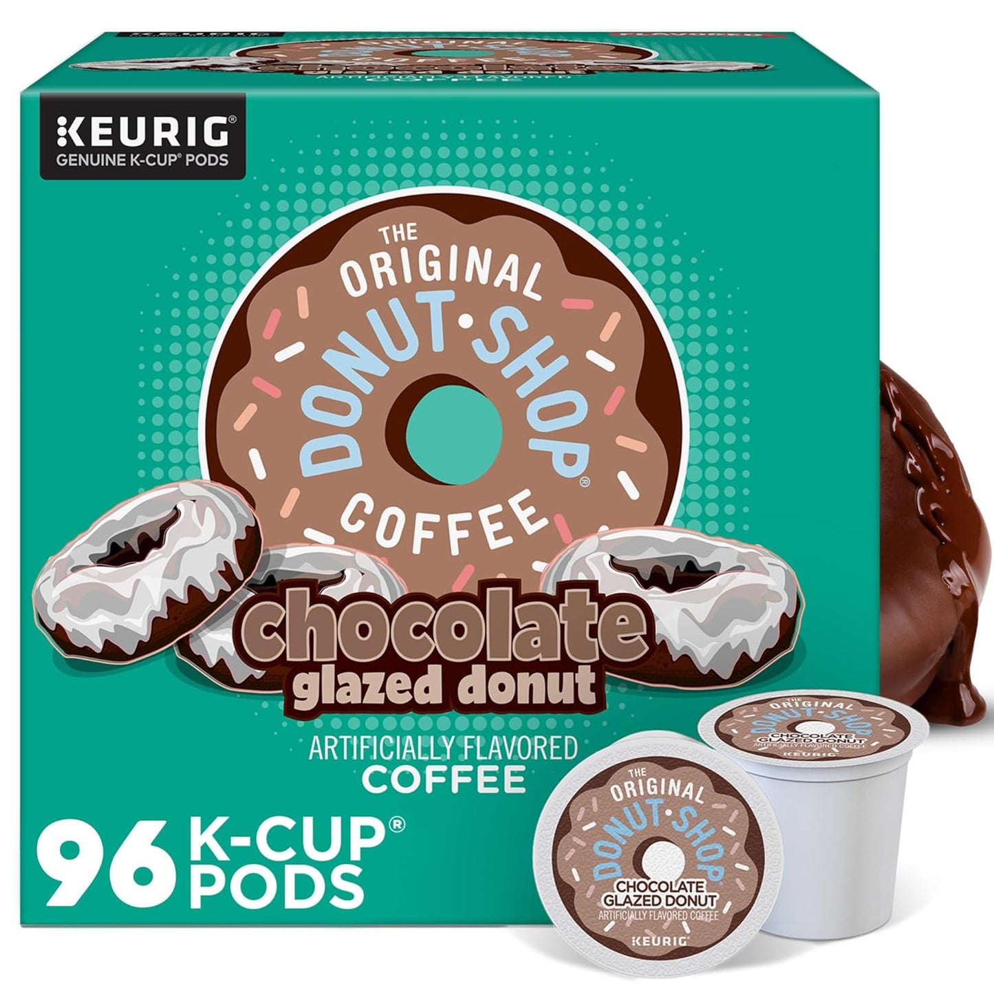 Delicious Chocolate Glazed Donut Coffee K-Cup Pods for Keurig