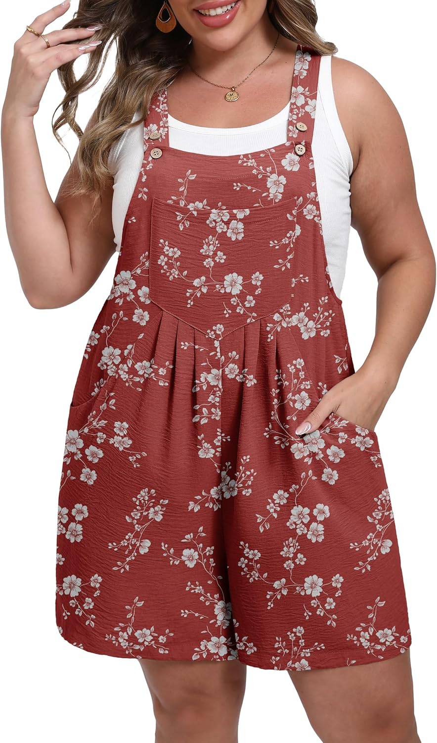 Plus Size Romper Jumpsuit for Women by OLRIK - Trendy Summer Wear