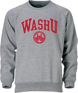 Crewneck Sweatshirt for Washington University Fans in Charcoal Grey