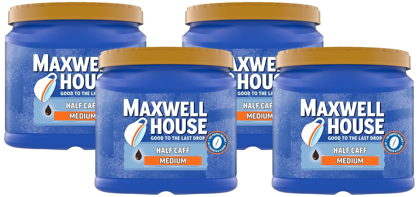Maxwell House Half Caff Coffee: Balanced Buzz Pack of 4