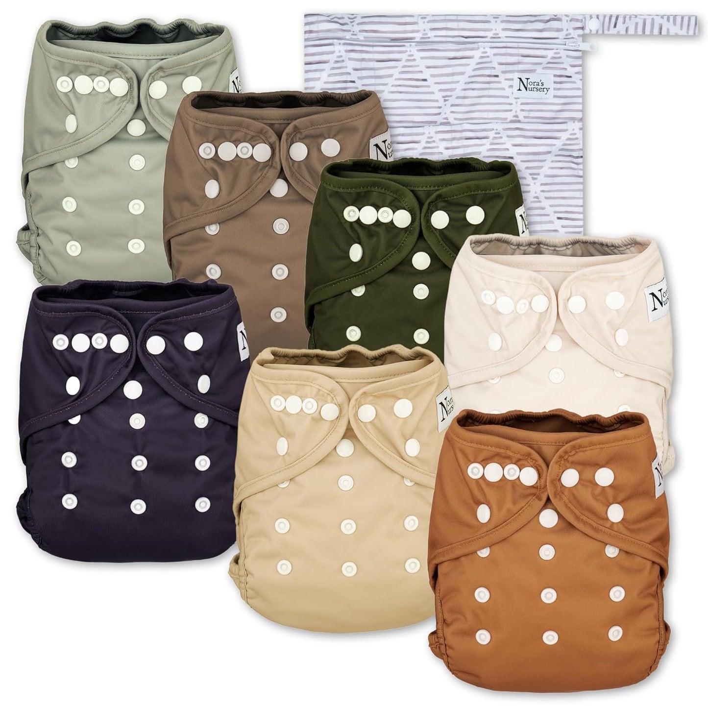 Nora's Cloth Diaper Cover Set - Eco-Friendly & Versatile!