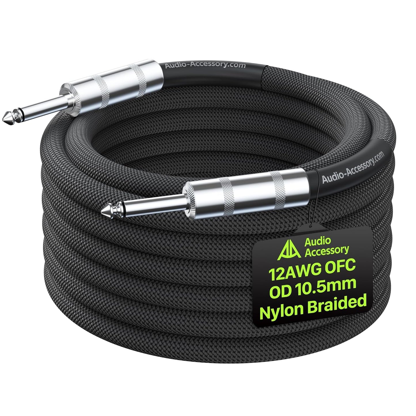 12 AWG OFC Speaker Cable with Kevlar Braided Design for Amps
