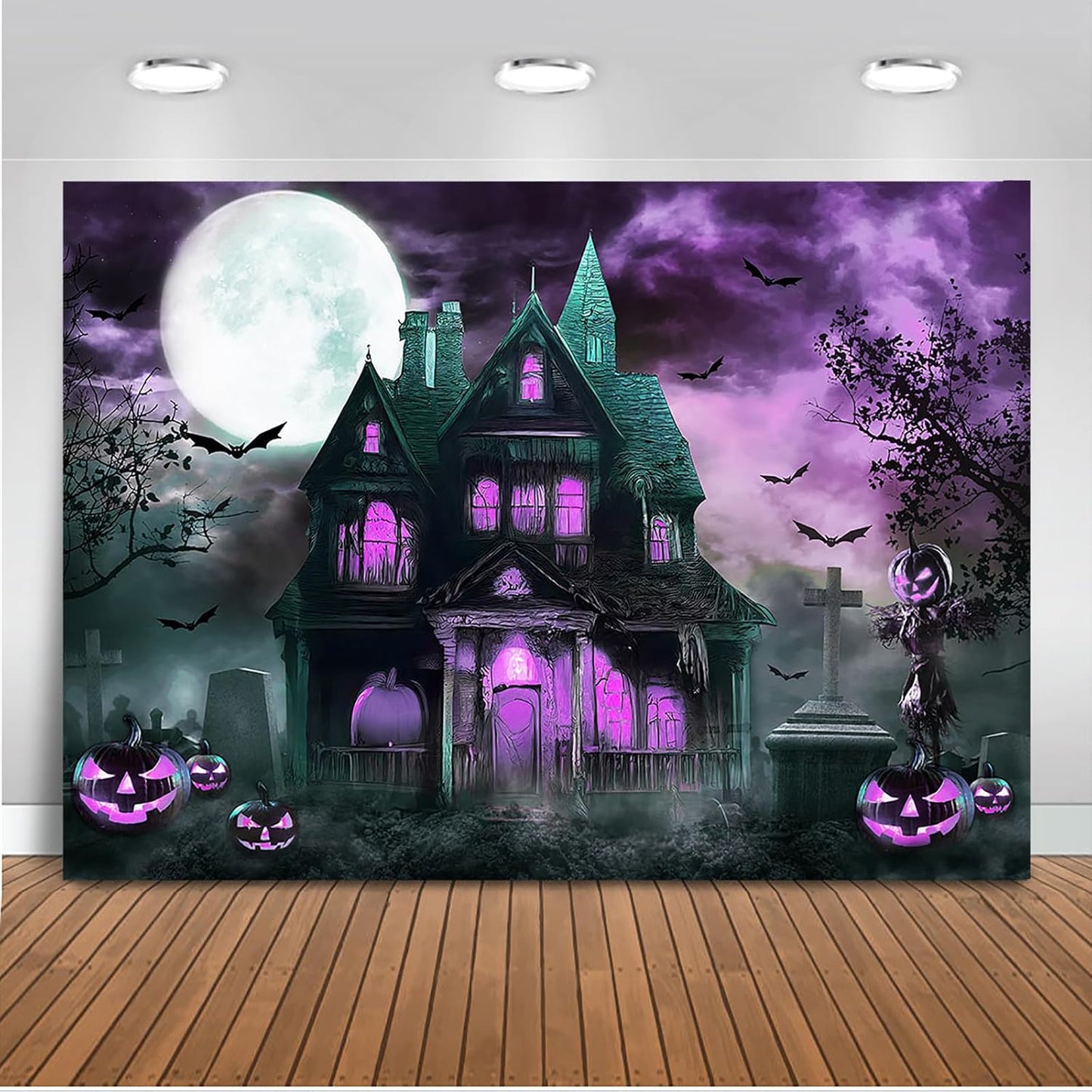 Mocsicka Halloween Backdrop for Kids Birthday Photo Studio Props