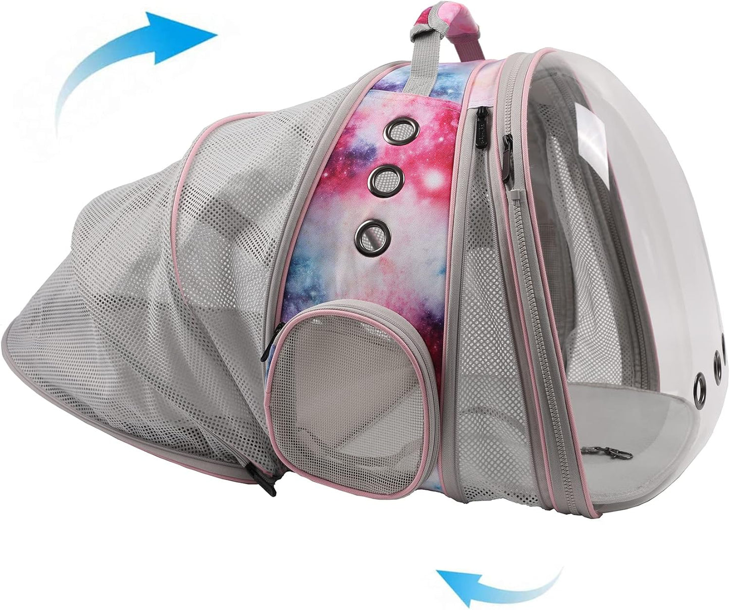 Dual Expandable Cat Backpack Carrier for Large Cats and Puppies