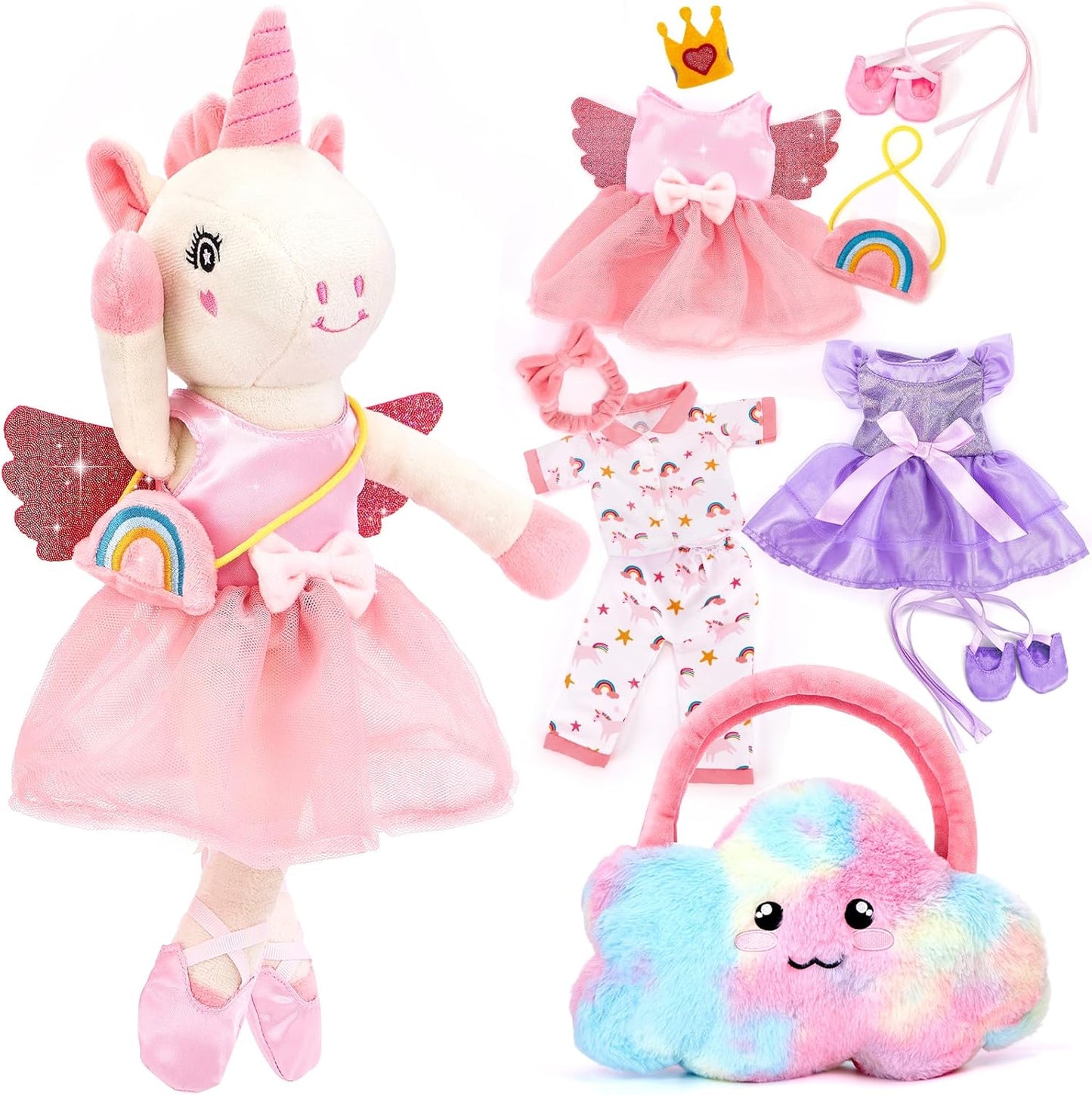 Unicorns Toys for Girls Age 4-6 - Ballerina Doll Set