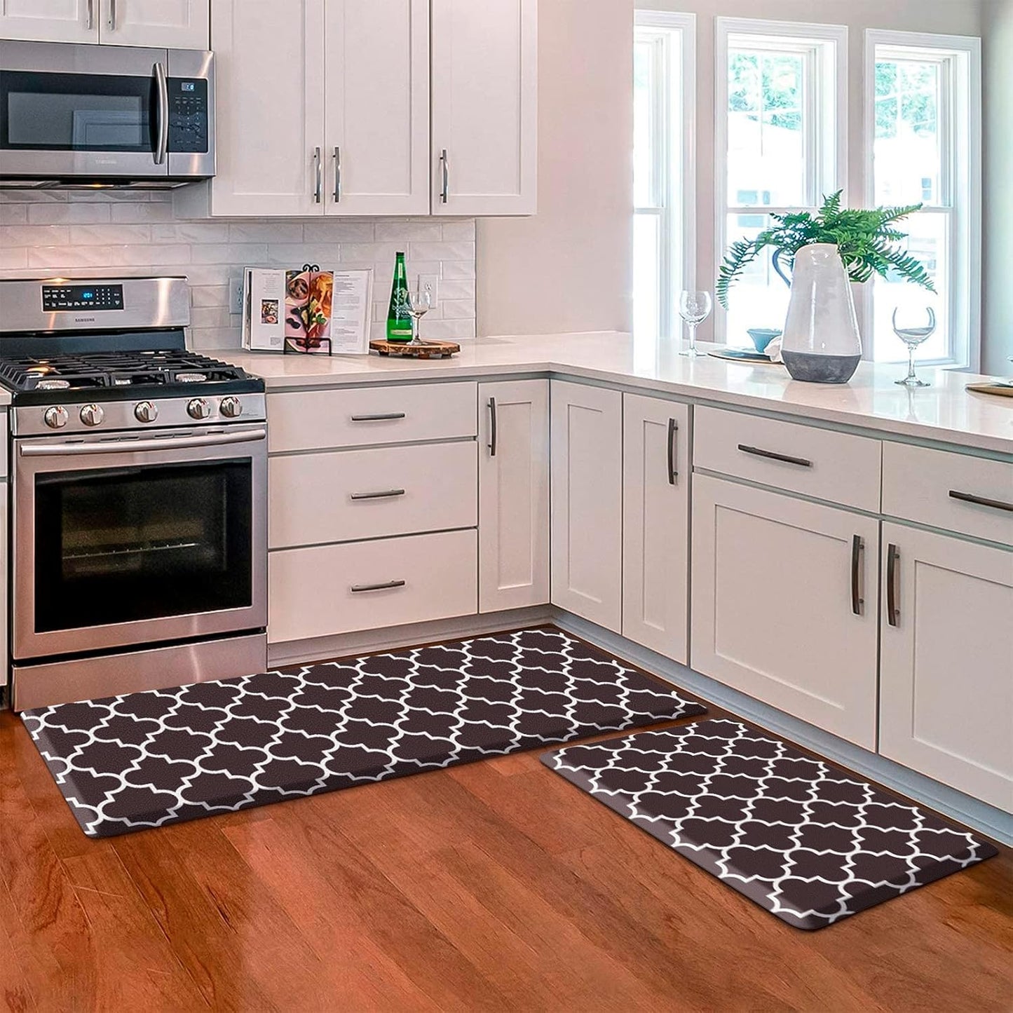 KMAT Kitchen Mat Set - Cushioned Anti-Fatigue Rug for Comfort