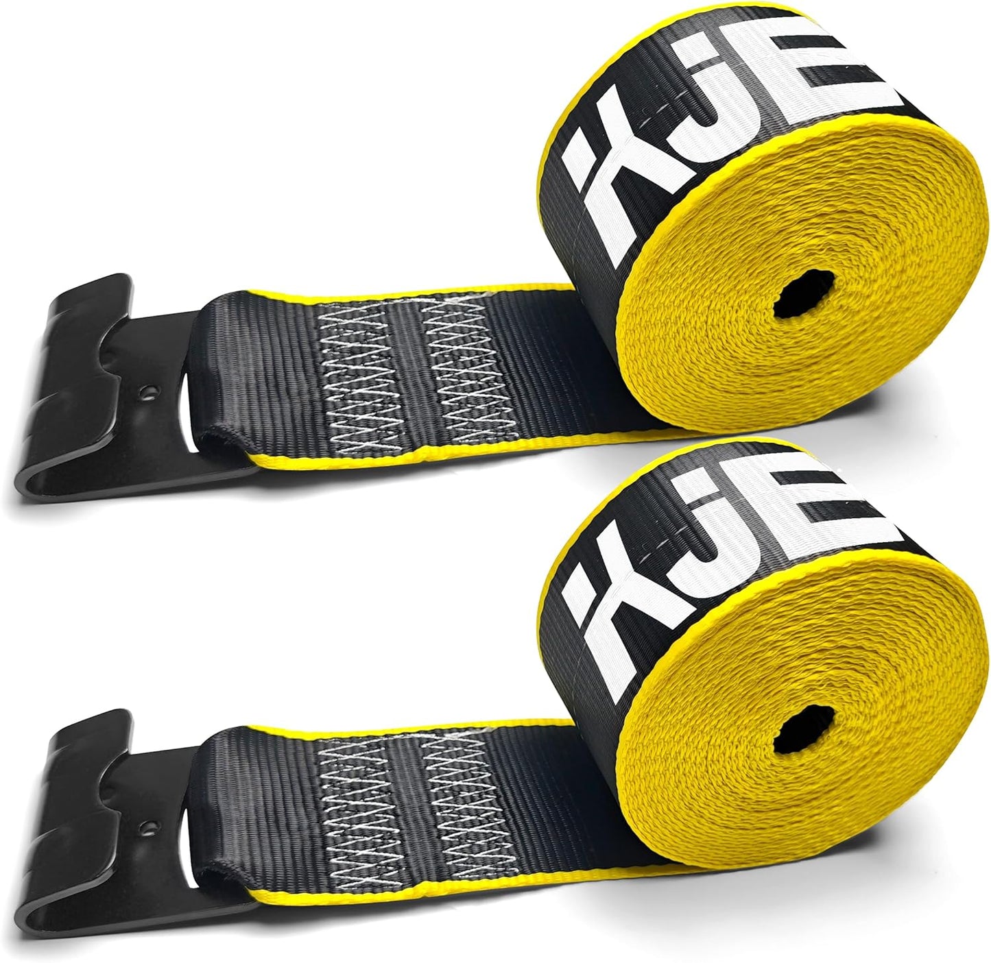 KJE 2 Pack Reflective 4 Inch Straps for Flatbed Trailers