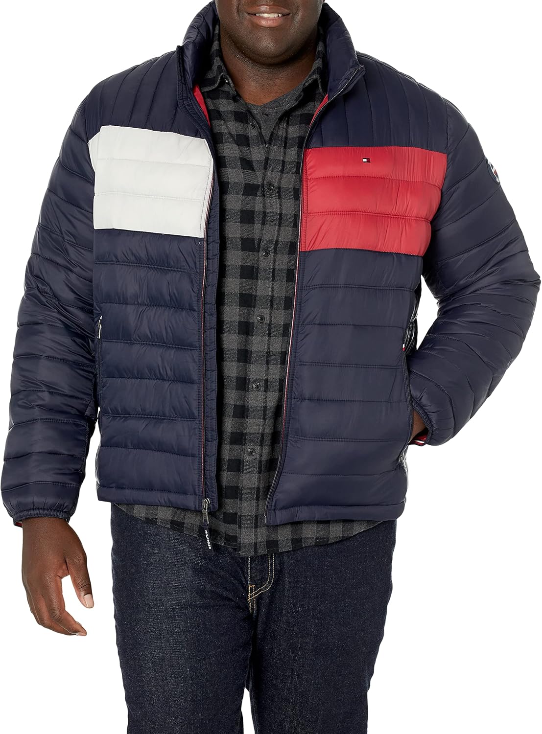 Tommy Hilfiger Mens Embroidered Logo Puffer Jacket Review
